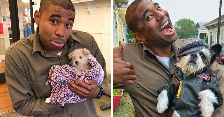 A UPS Driver Decided To Take Selfies With The Cutest Dogs On His Way And The Results Will Make You Want To Swap Jobs