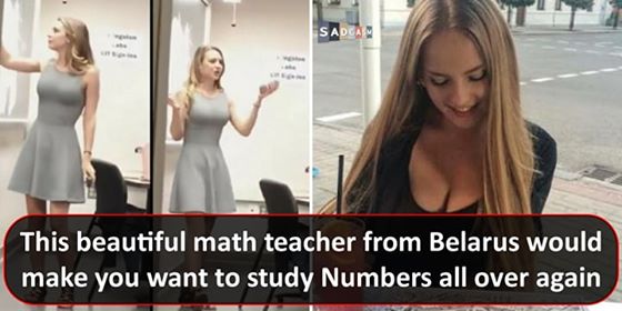 You Won’t Say Math Is Boring After Seeing This Gorgeous Math Teacher From Belarus