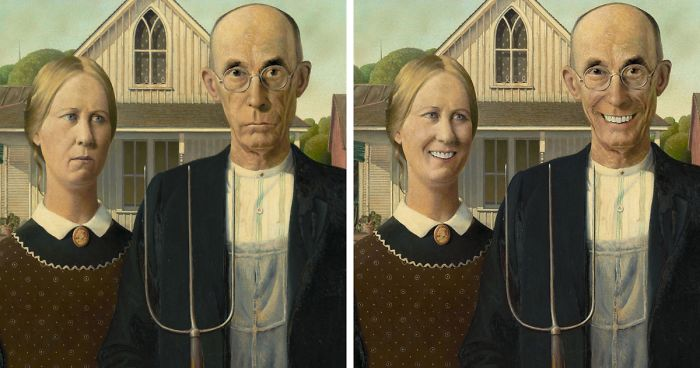 Famous Paintings Look Really Different With Smiles.